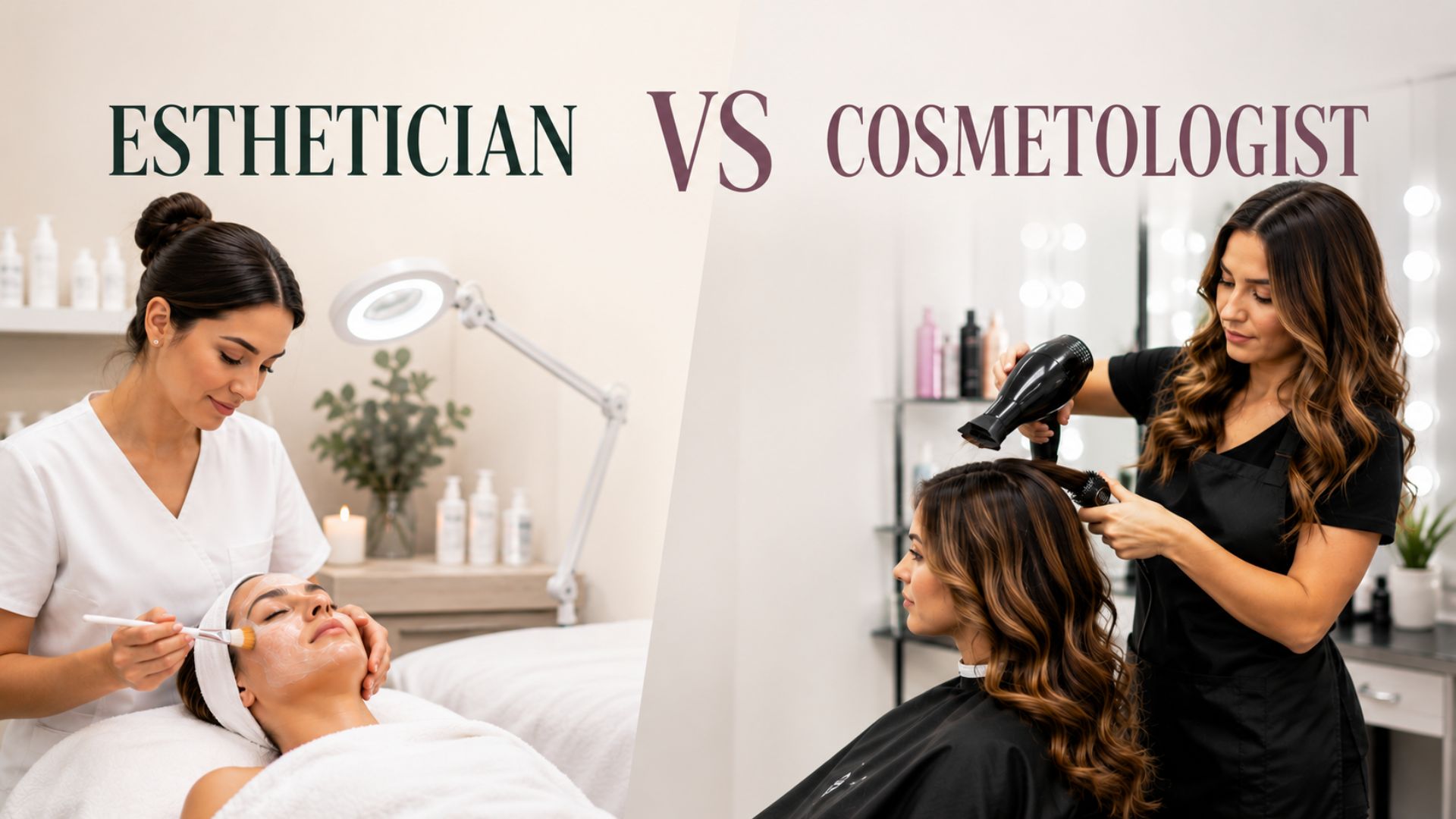 esthetician vs cosmetologist