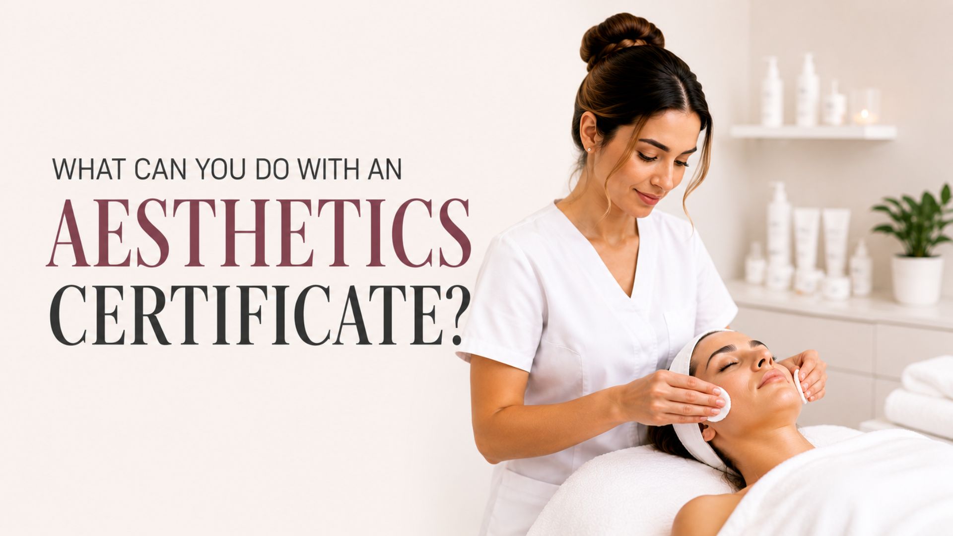 aesthetics certificate jobs